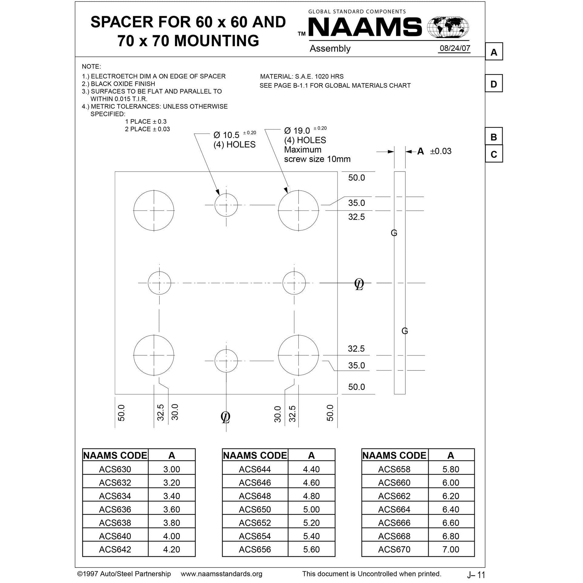 NAAMS Spacer ACS646 Online Hot Sale