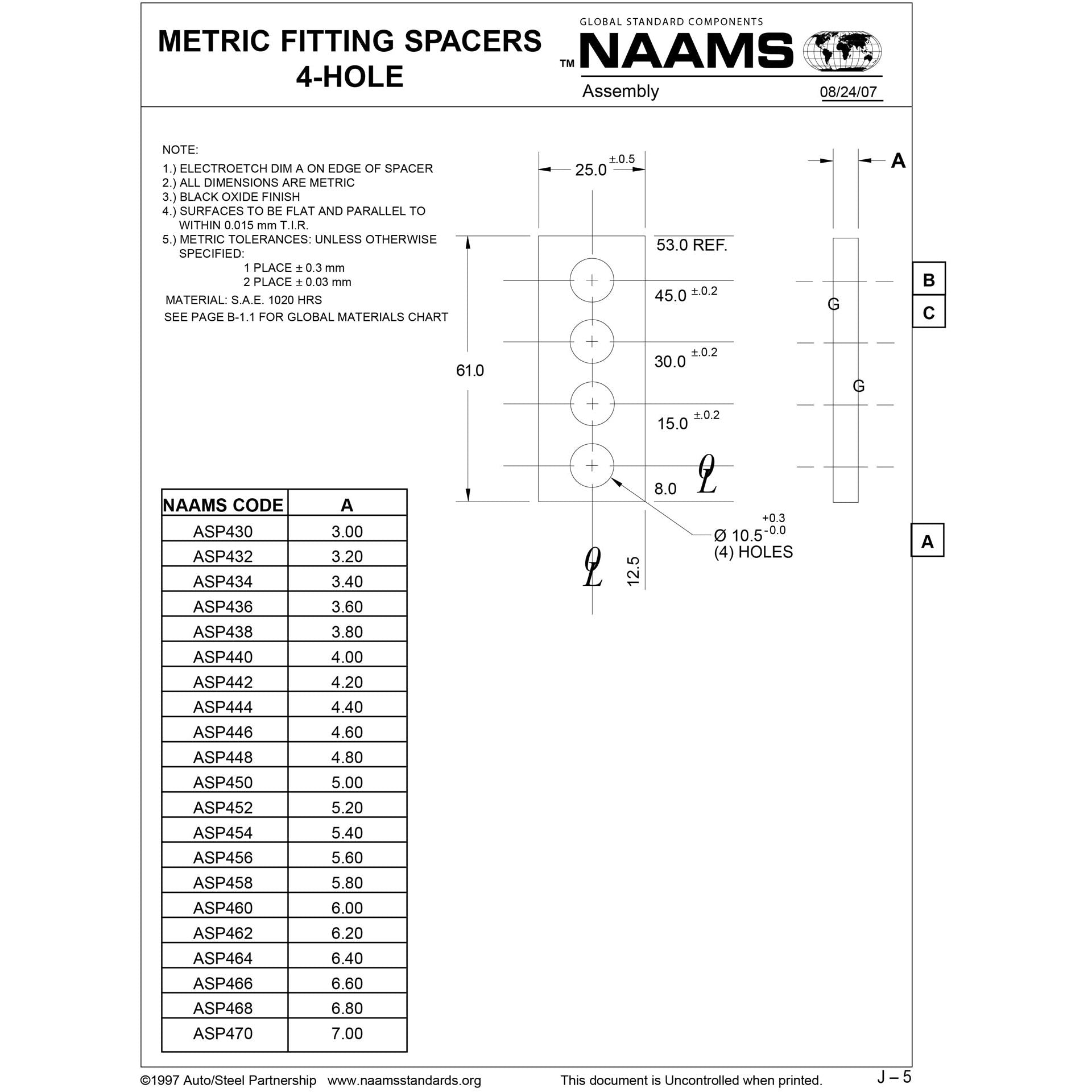 NAAMS Spacer ASP432 Online now
