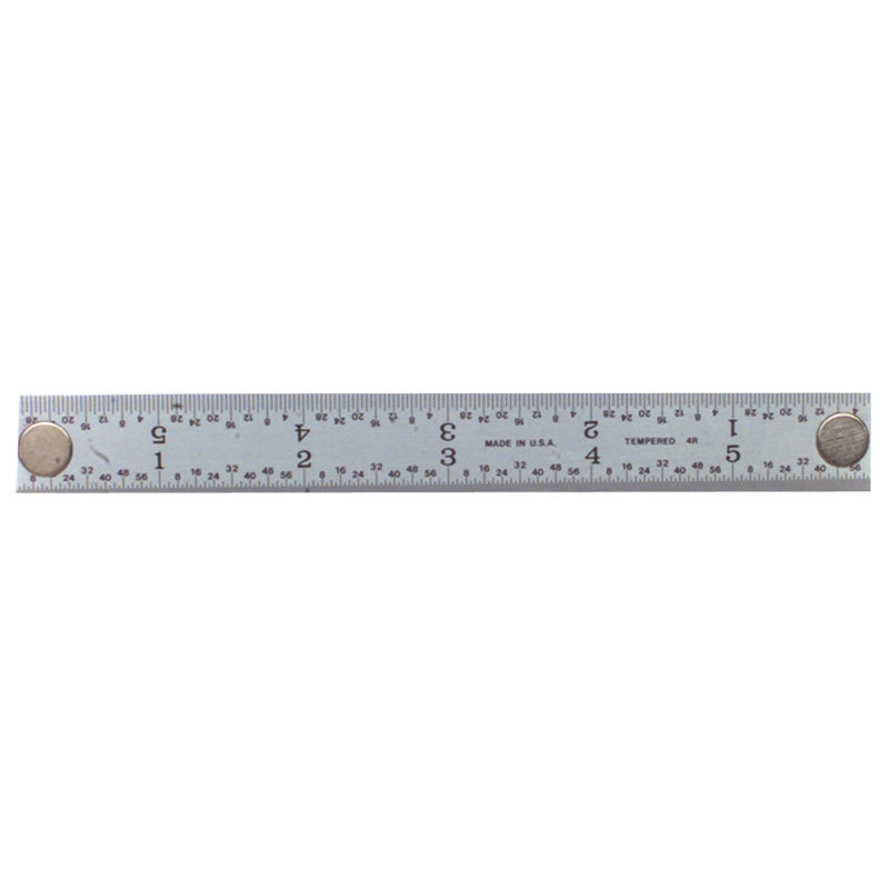 PEC Tools MZ80402006MG Rigid Magnet Rule – Model 402-006MG-6" Length-4R Graduation-3/4" Width Online