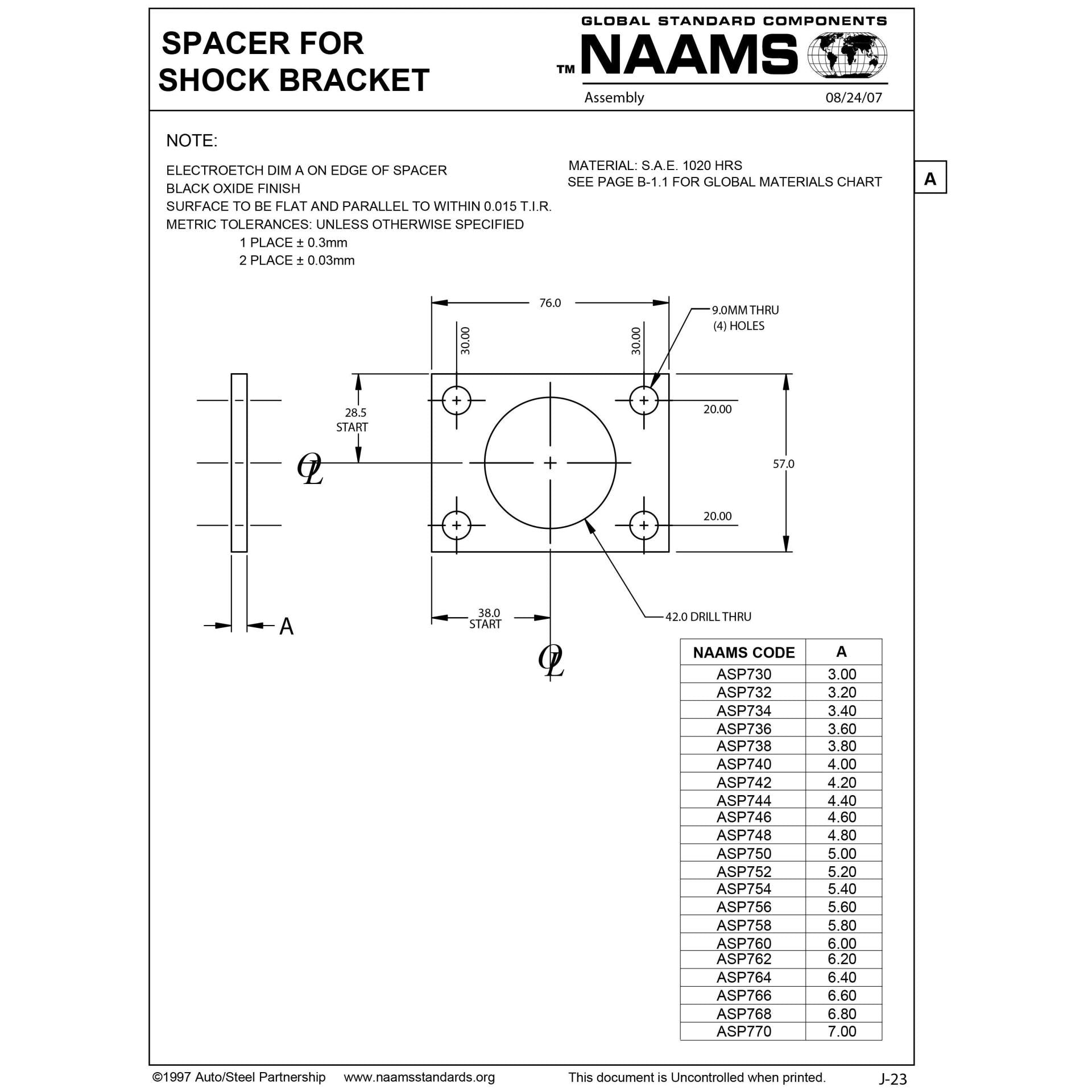NAAMS Spacer ASP760 on Sale