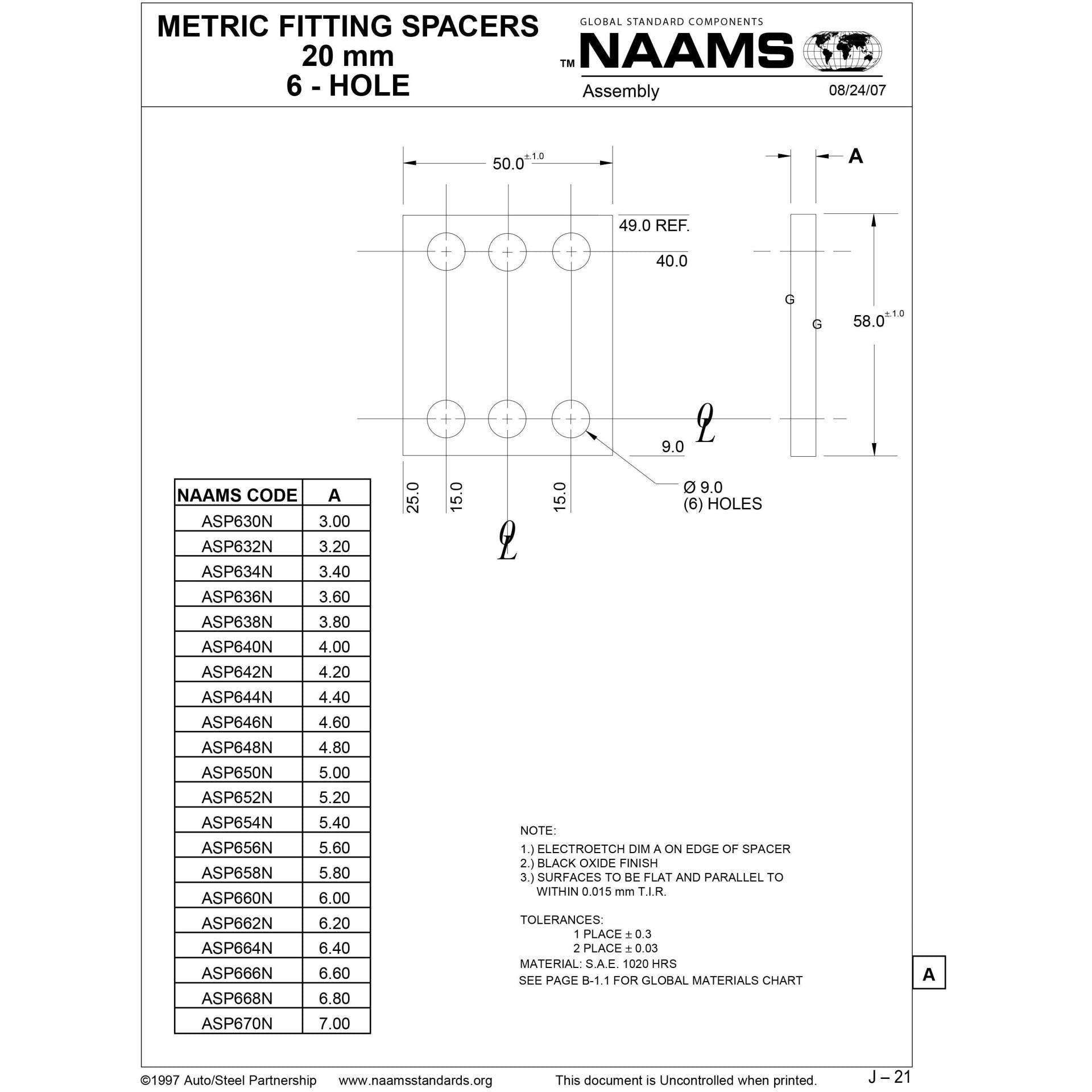 NAAMS Spacer ASP660N Online Sale