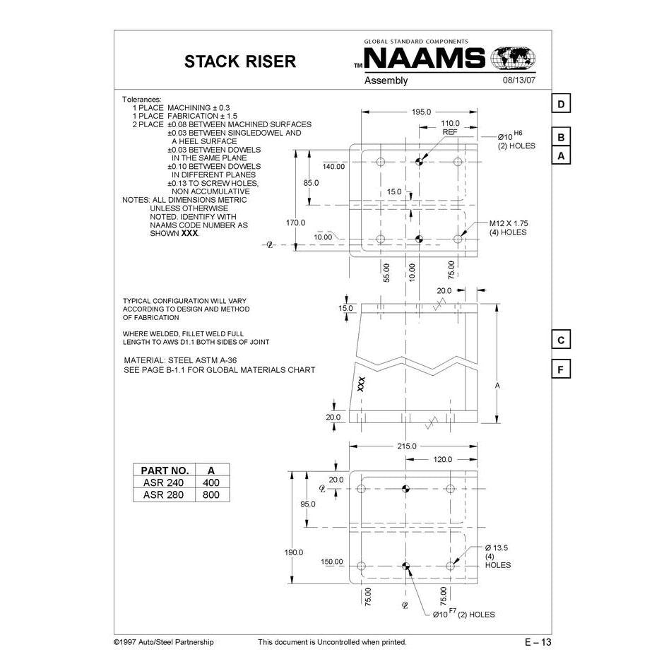 NAAMS Stack Riser ASR280 Hot on Sale