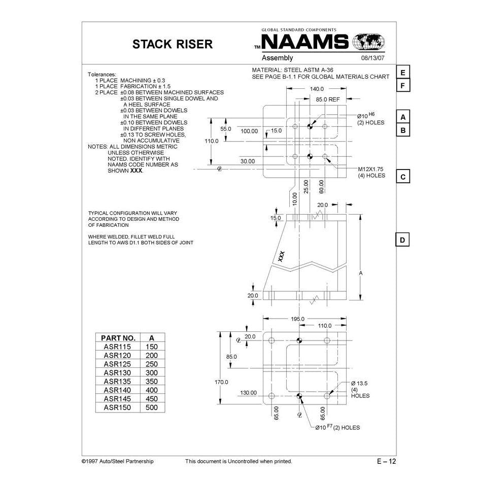 NAAMS Stack Riser ASR145 Online Sale