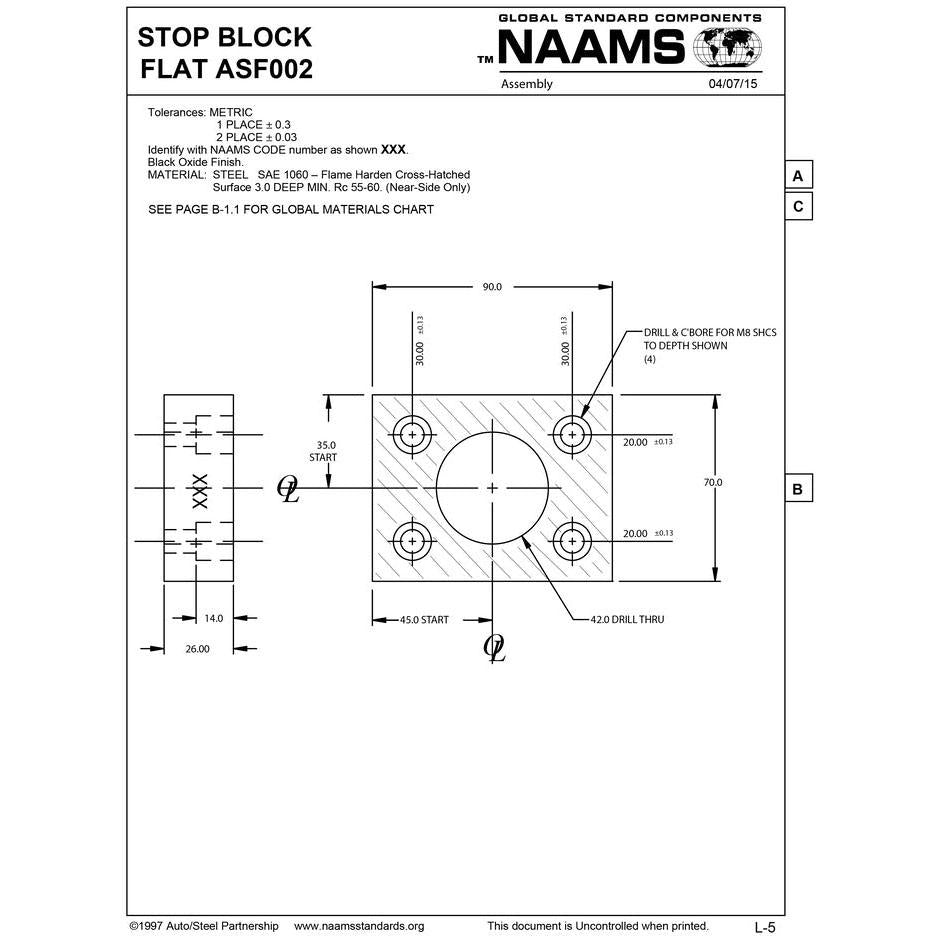 NAAMS Stop Block ASF002 Supply