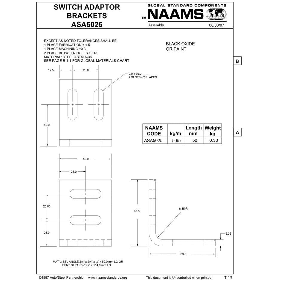 NAAMS Switch Adapter Bracket ASA5025 Online Sale