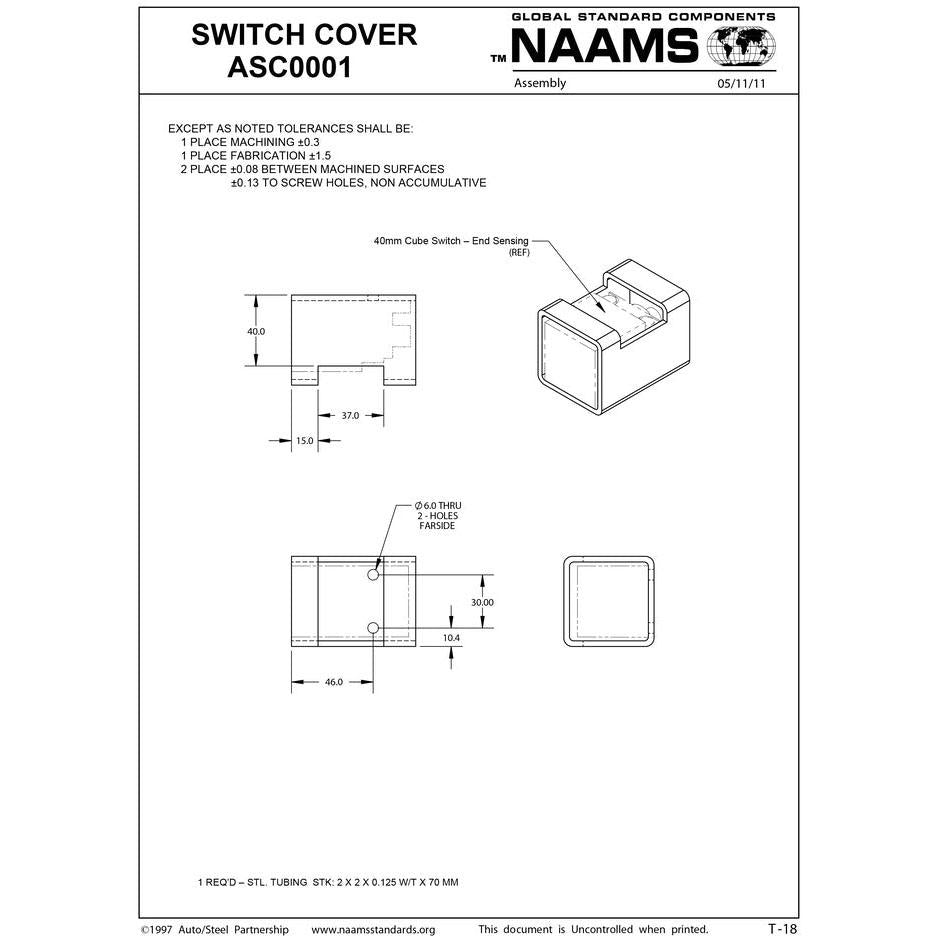 NAAMS Switch Cover ASC0001 Hot on Sale