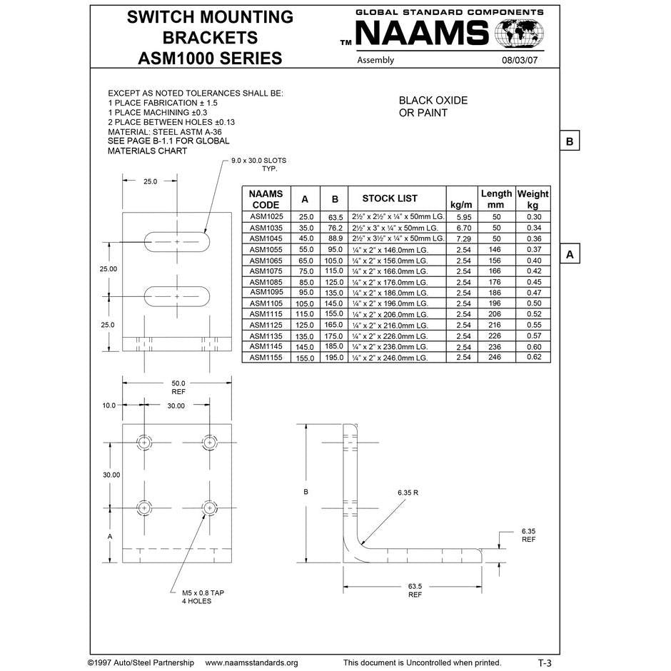 NAAMS Switch Mounting Bracket ASM1135 Online Hot Sale